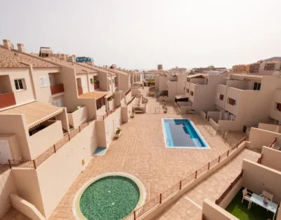 Los corales los cristianos town house centre 4 bedroom 2 bath garage space 2 cars pool spacious and quiet close to golf course supermarkets and bars beaches and bus stop